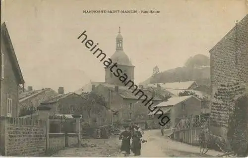 Hannogne-Saint-Martin - Rue Haut gel. 1906
