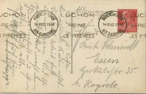 Pyrenees-Atlantiques - Col d Aubisque - La Route des Pyrenees gel. 1932