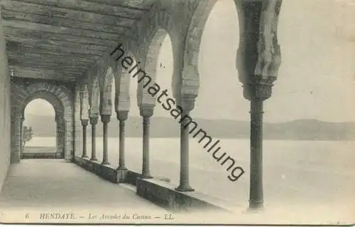 Hendaye - Les Arcades du Casino gel. 1908