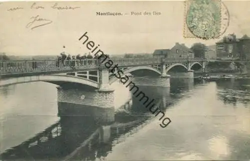 Montlucon - Pont des Iles gel. 1906