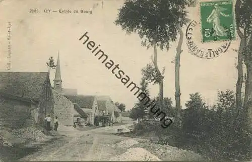 Izy - Entree du Bourg gel. 1913