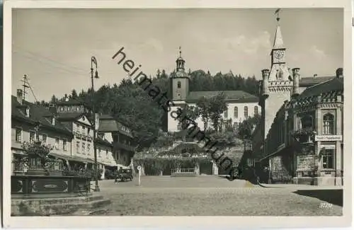 Leutenberg - Marktplatz - Foto-Ansichtskarte - Verlag Paul König Lobenstein
