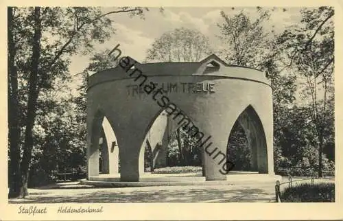 Stassfurt - Heldendenkmal - Verlag Fritz Kuhn Stassfurt gel. 1940