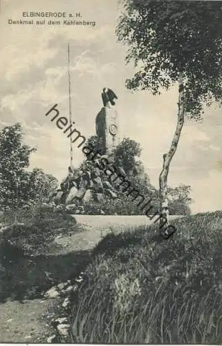 Elbingerode - Denkmal auf dem Kahlenberg - Verlag Kosmos Halberstadt gel. 1933