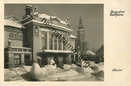 Klagenfurt - Stadttheater - Foto-AK - Verlag Emil Klauer Klagenfurt gel. 1942