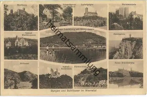 Werratal - Burgen und Schlösser - Verlag A. Ulbrich Völkershausen - Bahnpost