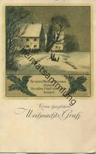 Weihnachten - Spruch - gel. 1917