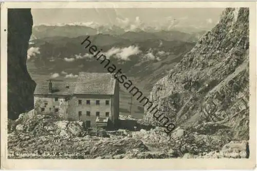 Riemannhaus - A. V. S. Ingolstadt - Foto-Ansichtskarte - Verlag Martin Herpich München