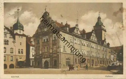 Gotha - Rathaus - Verlag Carl H. Odemar Magdeburg - gel. 1918