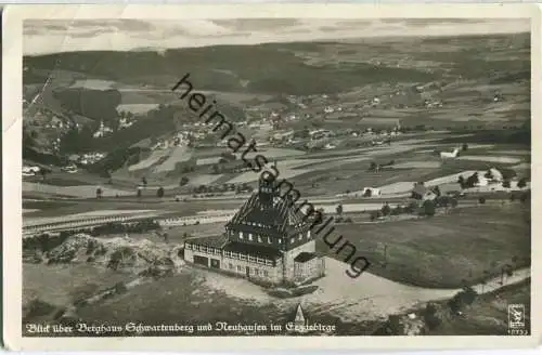 Berghaus Schwartenberg - Neuhausen - Fliegerfoto - Foto-Ansichtskarte - Verlag H. Spitz Höchenschwand