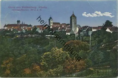 Waldenburg - Verlag M. Ruoff Heilbronn - gel. 1919