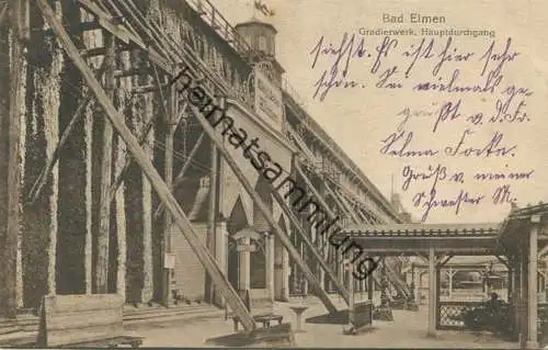 Bad Elmen - Gradierwerk - Verlag L. Wernecke Groß Salze-Elmen gel. 1916