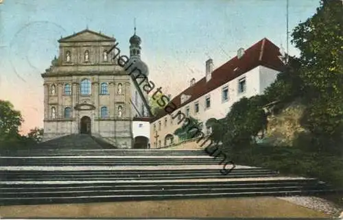Amberg - Bergkirche mit Franziskanerkloster - Verlag A.H. Amberg gel. 1913