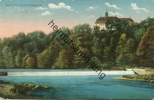 Frankenberg - Schloss Lichtenwalde - Verlag Ottmar Zieher München - gel. 1913