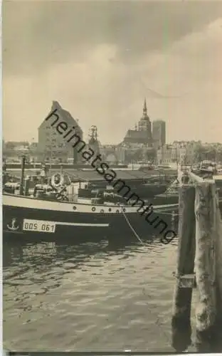 Stralsund - Hafen - Foto-Ansichtskarte - Verlag Erhard Neubert