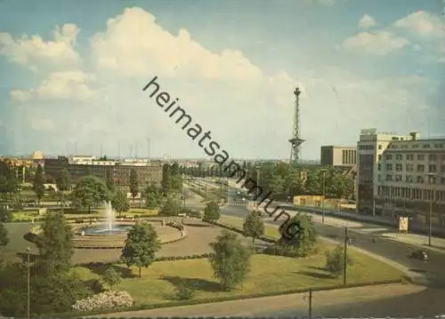 Berlin - Reichskanzlerplatz und Funkturm - AK Grossformat - Hans Andres Verlag Berlin