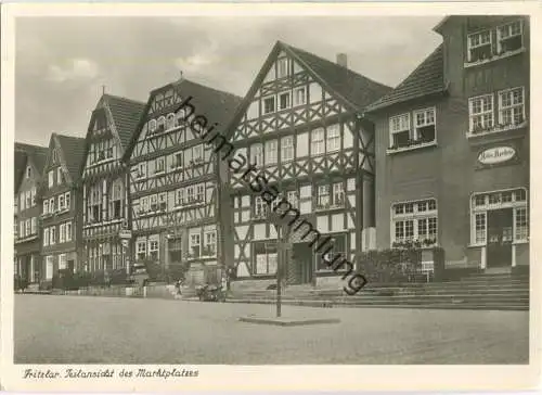 Fritzlar - Marktplatz - Foto-Ansichtskarte - Verlag Bruno Hansmann Kassel