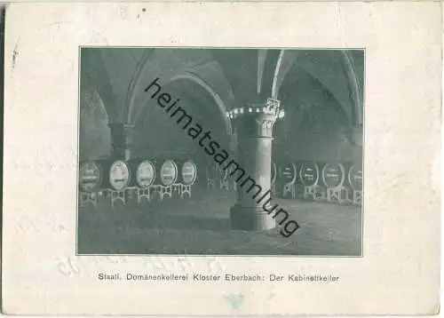 Eberbach - Domänenkellerei - Kabinettkeller - Verlag Gebrüder Petmecky Wiesbaden