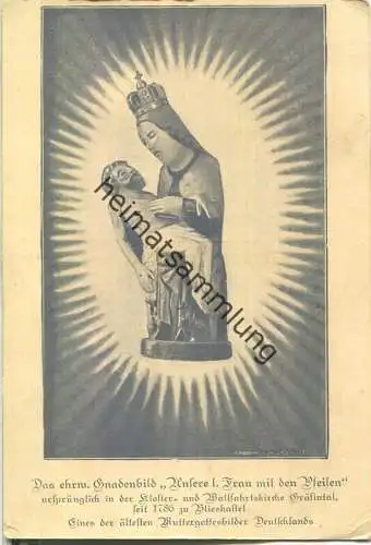 Saarbrücken - Erster Saarländischer Katholikentag am 3. Juni 1923 - Unsere liebe Frau mit den Pfeilen