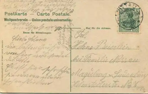 Zittau - Am Marschner Denkmal - Verlag Ottmar Zieher München gel. 1916