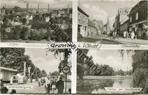 Gronau - Neustrasse - Grenzübergang - Foto-AK 60er Jahre - Cramers Kunstanstalt Dortmund