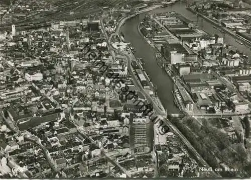 Neuss - Flugaufnahme - Foto-AK Grossformat - Cramers Kunstanstalt Dortmund