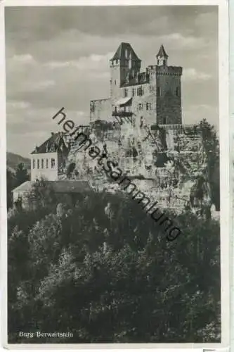 Burg Berwartstein - Foto-Ansichtskarte - Verlag Emil Hartmann Mannheim