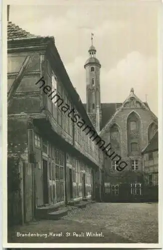 Brandenburg Havel - St. Pauli Winkel - Foto-Ansichtskarte