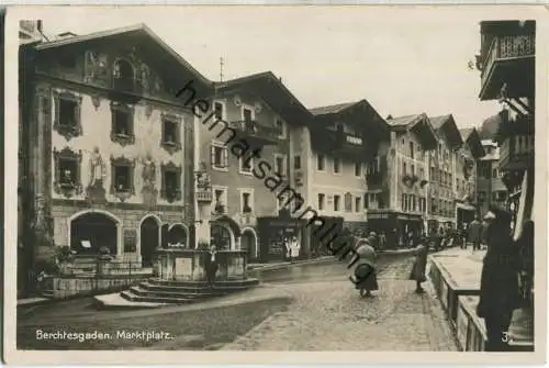 Berchtesgaden - Marktplatz - Foto-Ansichtskarte - Verlag G. Englbrecht Berchtesgaden