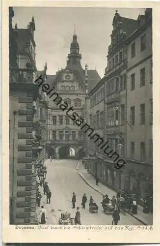 Dresden - Schloßstrasse - Verlag Bertha Zillessen Bautzen