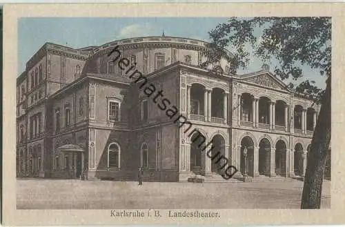 Karlsruhe - Landestheater - Verlag Josef Hepp GmbH Mannheim