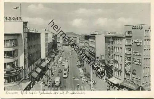 Hannover - Bahnhofstrasse mit Bahnhof