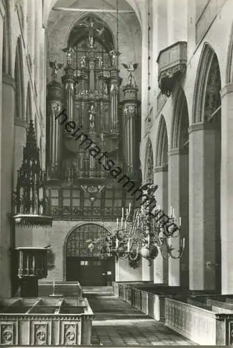 Stralsund - Marienkirche - Orgel - Foto-AK - Verlag Bild und Heimat Reichenbach