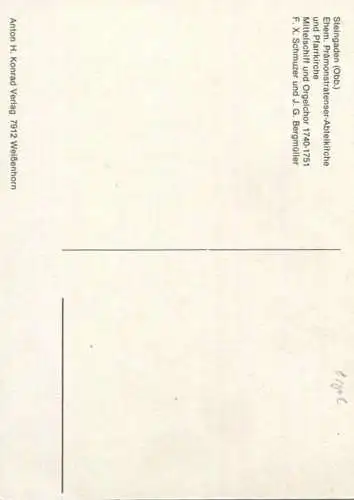 Steingaden - Mittelschiff und Orgelchor - Verlag Anton H. Konrad Weissenhorn