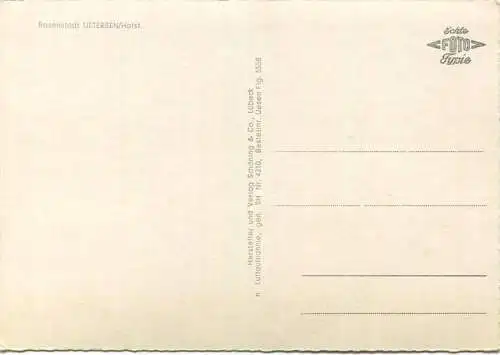 Uetersen - Luftbild - AK-Grossformat - Verlag Schöning & Co Lübeck 60er Jahre