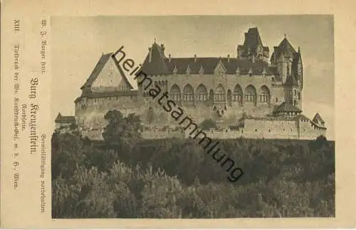 Burg Kreuzenstein - Nordseite - Verlag W. J. Burgers Erben Wien