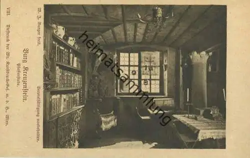 Burg Kreuzenstein - Pfaffenstube - Verlag W. J. Burgers Erben Wien