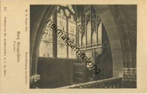 Burg Kreuzenstein - Orgelchor - Verlag W. J. Burgers Erben Wien