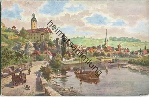 Gundelsheim - Schloss Hornegg - Verlag L. Klement Frankfurt