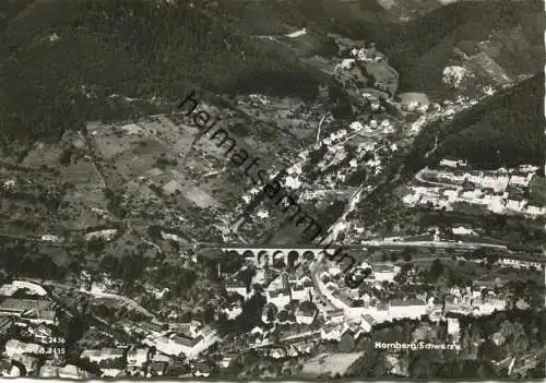 Hornberg - Luftaufnahme - Foto-AK Großformat 60er Jahre - Verlag Hildenbrand Göppingen