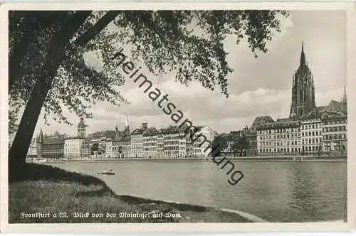 Frankfurt a. M. - Maininsel - Dom - Foto-Ansichtskarte - Verlag M. Jacobs Frankfurt a. M.