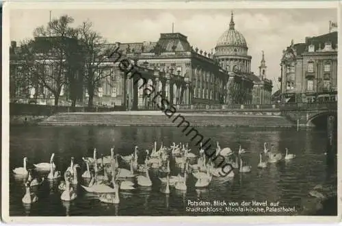 Potsdam - Havel - Stadtschloss - Foto-Ansichtskarte - Verlag Max Hochgeladen Potsdam