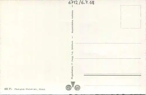 Basel - Luftaufnahme - Kleinhüninger Rheinhafen - Foto-AK 60er Jahre - Verlag Photoglob-Wehrli Zürich