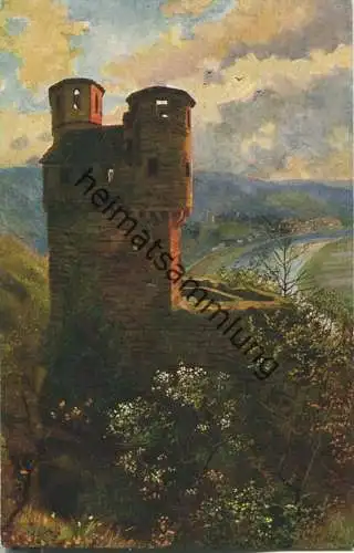 Neckarsteinach - Schwalbennest - Künstlerkarte H. Hoffmann - Verlag Edm. von König Heidelberg