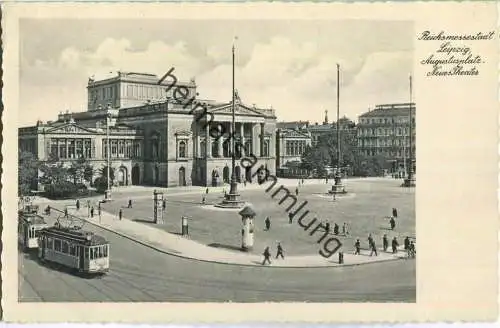 Leipzig - Augustusplatz - Neues Theater - Straßenbahn