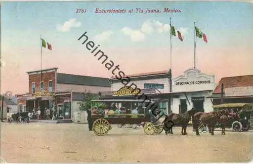 Mexico - Excursionists at Tia Juana - Verlag Edw. H. Mitchell San Francisco