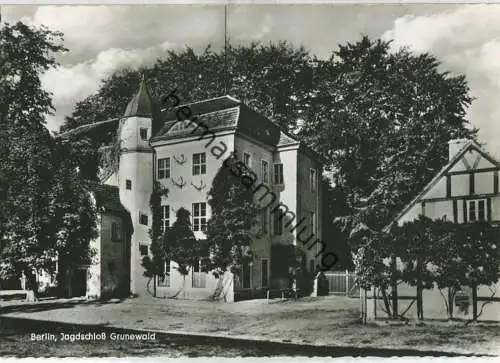 Berlin-Grunewald - Jagdschloss - Foto-Ansichtskarte - Verlag Kunst und Bild Berlin