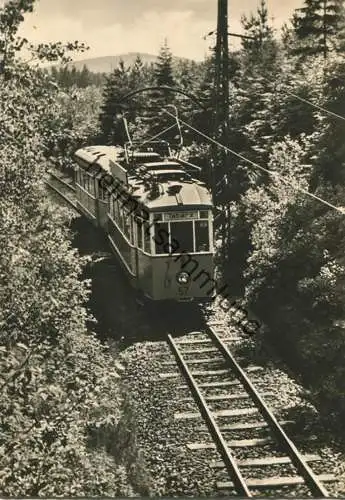 Thüringer Waldbahn - Gotha-Friedrichroda-Tabarz - Foto-AK-Grossformat - Rückseite beschrieben 1965