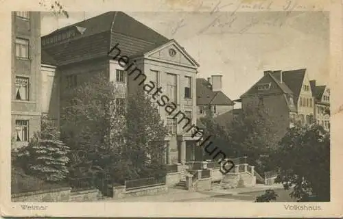 Weimar - Volkshaus - Verlag Buchbinder-Innung Weimar - gel. 1922