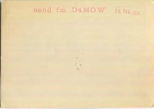 QSL - QTH - D4MOW - 1930